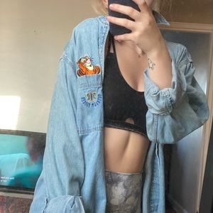 Vintage Tigger Denim Button-up